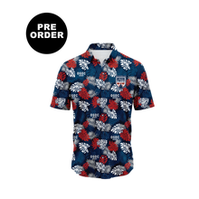 Load image into Gallery viewer, Old Glory Hawaiian Button Up Shirt
